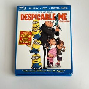 Despicable Me Blu-ray & DVD 3-Disc Set With Slipcover EUC